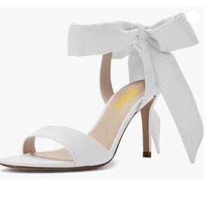 FSJ Women Sexy One Strap Open Toe Stiletto High Heel Sandals Strappy Ankle Strap
